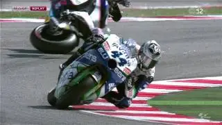 Karel Abraham crash in slow-mo. Round 13 San Marino