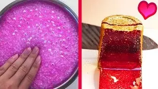 Best oddly satisfying slime ASMR compilation #6 Crunchy Relaxing slime