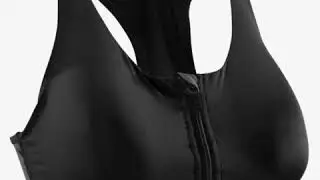 Women Fitness cardioTraining Zip-up Sports Bra