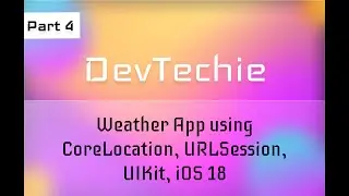 Simple Weather App with CoreLocation, API, Programmatic UI in UIKit, iOS 18 - LocationManager Part 2