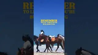 Remember to Live While You&rsquo;re Busy Surviving | Cinematic Beach & Horse Scene 🌅🐎