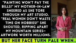 My MOTHER-IN-LAW DESTROYED My ART STUDIO Because 'REAL WOMEN DON'T PAINT,' But THEN...