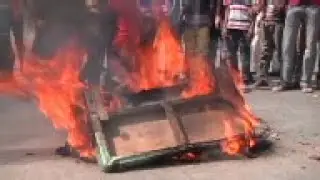 Christians protest after many killed in blasts