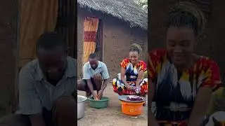 Cooking with Love the African Way ❤️🌿Peaceful Couple Moments Village Life #shorts #shortsfeed #fypシ