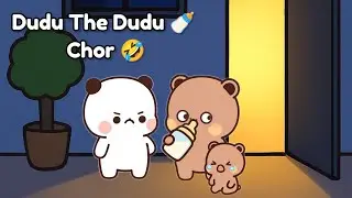 Dudu The Milk Chor 🍼🤣🤣 Funny Story #bubududu #bearpanda 
