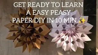 GET READY TO LEARN A EASY PEASY PAPER DIY 😎✨️