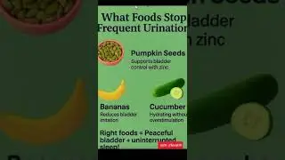 Foods that support Bladder Health & Stop Frequent Urination | Bladder Health #healthyeating #health