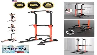 Dip Station Home Gym Pull Up Bar Strength Training Equipment 330Lbs Capacity
