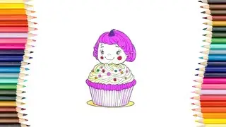 Cupcake Coloring Pages Cute Cupcake Characters to Color