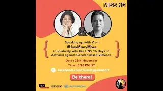 Speaking Up with V(Formally Eve Ensler) on Gender-Based Violence! #16DaysOfActivism