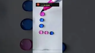 Water drop writing (S-765) #colourBlending #shorts #viral #STCalligraphy