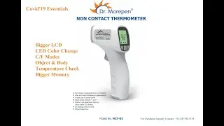 Non Contact Infrared Thermometer Dr Morepen NCT03  for Combating Covid'19