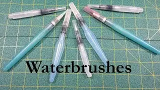 A Quick Review of the Waterbrushes I Own, Watercolour, brush, watercolor