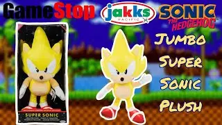 Gamestop Exclusive Jakks Pacific Jumbo Super Sonic Plush|Unboxing