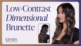 Dimensional Smokey Brunette | Balayage and Foiling Technique | Kenra Color
