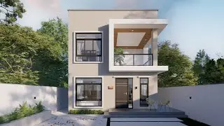 Two Storey House Design with 3 Bedrooms - 1000 ft&sup2; | Animation House Tour