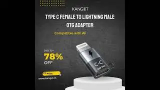 Type-C Female to Lightning  OTG Adapter USB-C to Lightning Connector Compatible with iOS Device's
