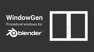 WindowGen: Procedural PVC Window Generator for Blender