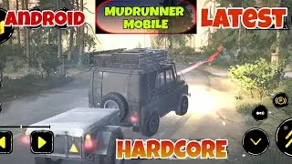 Mudrunner Mobile: Crossing HARDCORE Gameplay C-4310 is Powerful In Crossing Map|Free Game  Mudrunner