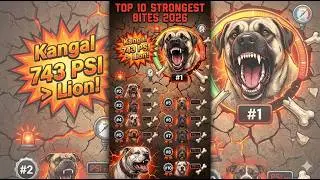 Top 10 Strongest Dog Bites RANKED (The Real Science) 🦷