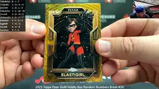 1/24/2026 2025 Topps Pixar Gold Hobby Box Random Numbers Break #24