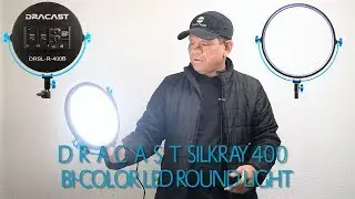Распаковка двухцветного светодиодного круглого светильника Dracast Silkray 400