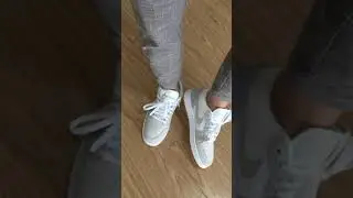 Air Jordan 1 Low Paris White Sky Grey CV3043-100 On Feet