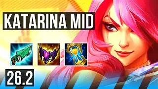 KATARINA vs ORIANNA (MID) | Good KDA: 17/1/7 | KR Master | 26.2