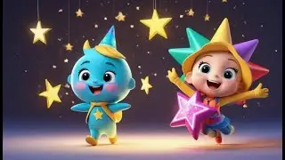 Ten Little Stars Twinkle Bright | Kids Song and Counting Nursery Rhyme