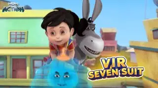 Vir The Robot Boy | Gintu Bana Vir Ki Sawari | Vir Seven Suit Compilation | Wow Action