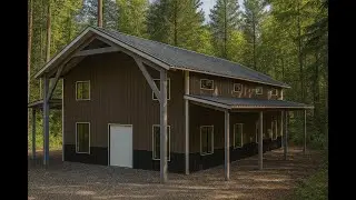 Dream 30x40 Gable Roof Barndominium [With Double Lean-To!]