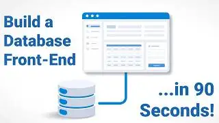 Создайте интерфейс для работы с базой данных за 90 секунд!