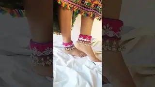 Pink Jhanjar #handmadejewelry #anklets #jhanjar #ghungroo #garba #navratri #dandiya #usa #uk #pink