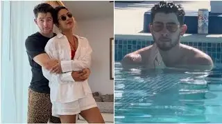 Priyanka Chopra shared a clip of Nick Jonas' swimming pool and said, 