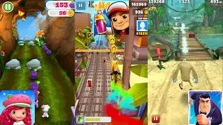 berry rush Vs Subway Surfers Barcelona Vs Agent Dash - EndlessRun Gameplay Android/iOS