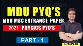 MDU Msc Entrance Exam 2024 | MDU msc physics Entrance 2021-1 | MDU CEE 2024