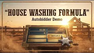 Autobidder House Wash Formula Setup
