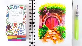 Viviva Colorsheets & Waterbrush Demo | Sketchbook Series