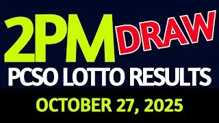 2pm Lotto Result Today October 27, 2025 Swertres Ez2 PCSO