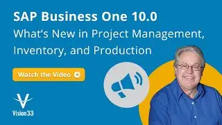 Project Management, Inventory, and Production (SAP Business One)