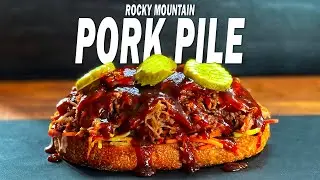The Rocky Mountain Pork Pile - Pork Butt Smoked Hot(ter) and Fast(er) On The Drum Smoker