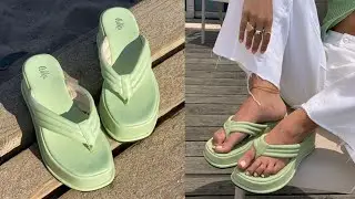 New Women's sandals casual platform shoes women clip toe heel sandal summer slippers flip flop shoes