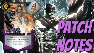 Losing Your Appetite - Patch Notes and New Card Review - DC Dual Force