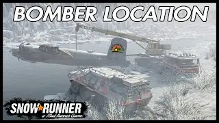 SNOWRUNNER WW2 BOMBER PLANE RECOVERY LOCATION IMANDRA MAP