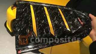 1993-98 Supra JZA80 MKIV Gloss Forged Carbon Fiber Side Vent Quarter Window Louvers