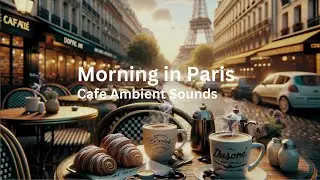 ☕ Morning in Paris: Caf&eacute; Vibes & Awakening City Sounds | Ambient Study & Relaxation