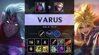 Varus Mid vs Ezreal - EUW Diamond Patch 25.11