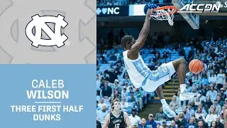 North Carolina's Caleb Wilson Gives The Fans What They Came For