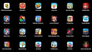 Roblox, Juice Run, Food Run, Save the Doge, Mario Kart, Block Blast, Kooply Run