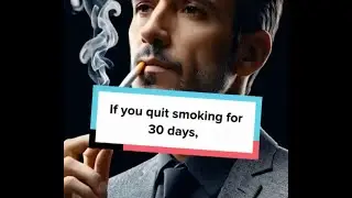Did you try, If you quit smoking for 30 days? FitLife #shorts #shortsvideo  #HappyAndHealthy